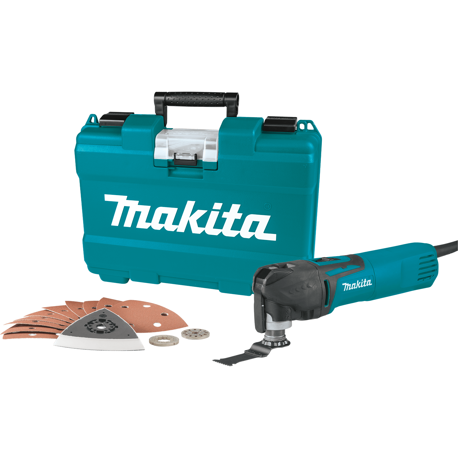 Multiherramienta 320W - Vel. Variable c/ maleta (cambio los Acc sin  herramientas) + ACC - PRO MAKITA